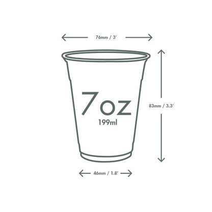 Vegware™ R200-G Compostable 7oz PLA Clear Cold Cup, 76 Series (1000ct) - image 3
