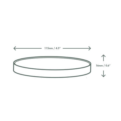 Vegware™ VLID115PG Compostable 115 Series Vented Paper Soup Lid (500ct) - image 3