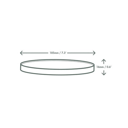 Vegware™ VLID185PG Compostable 185 Series Vented Paper Bowl Lid (300ct) - image 2