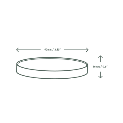 Vegware™ VLID90PG Compostable 90 Series Vented Paper Soup Lid (500ct) - image 2