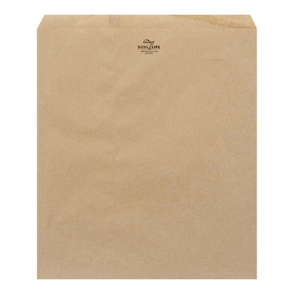 Ideal for newsprint, calendars, magazines, gift cards and more, these 15in x 18in Duro Bag® Dubl Life® 30# Kraft Paper Merchandise Bags are BPI® compostable and FSC® certified. Sold 500 per case. 