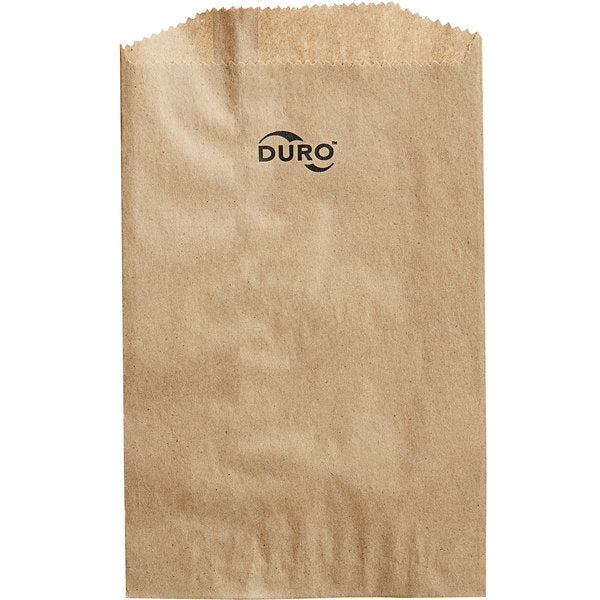Ideal for newsprint, calendars, magazines, gift cards and more, these 6.25in x 9.25in Duro Bag® Dubl Life® 30# Kraft Paper Merchandise Bags are BPI® certified compostable and FSC® certified. Sold 3000 per case.