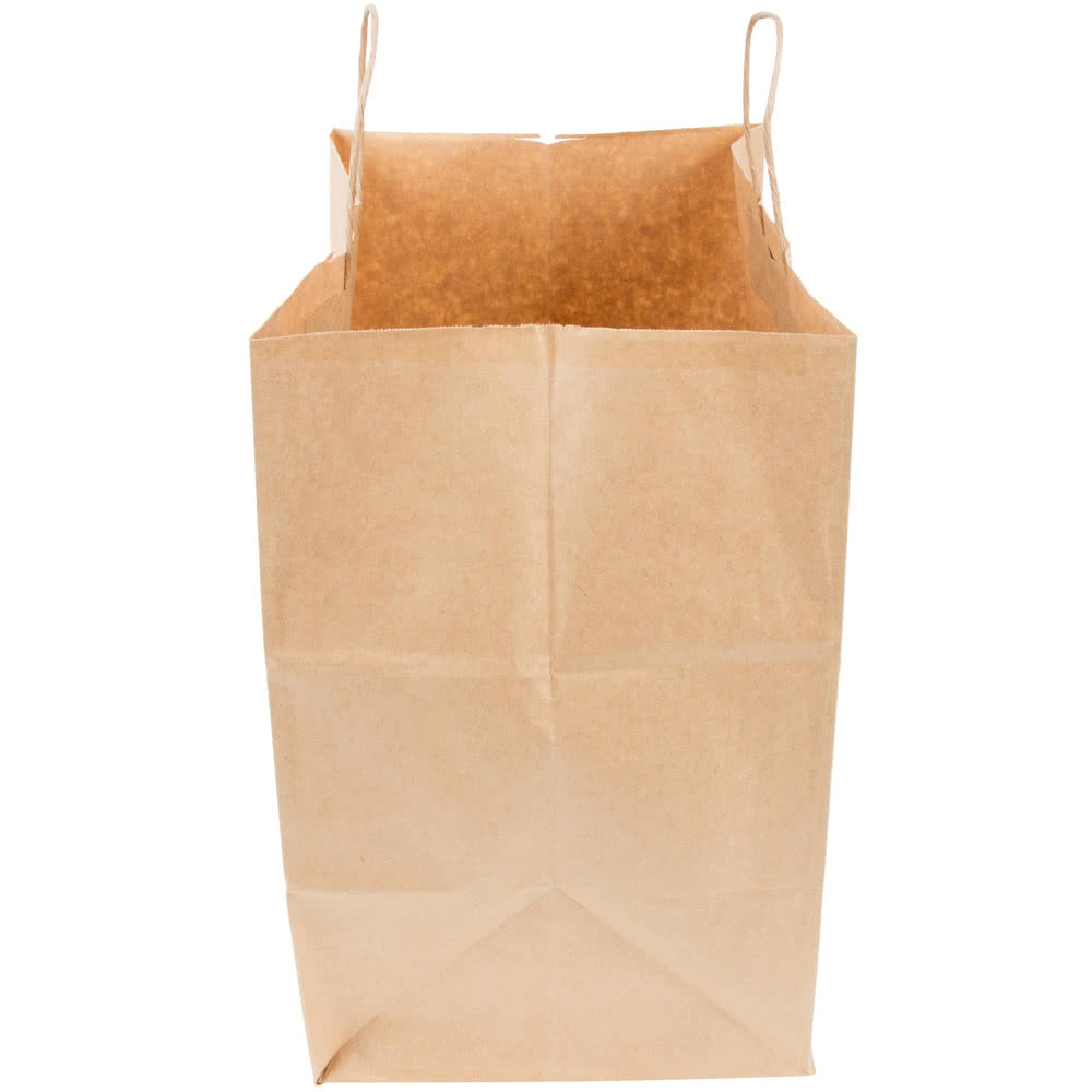 side image of Duro Bag gusset and twist handle bag