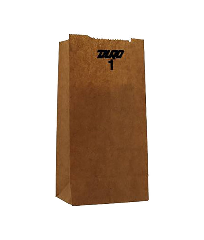 These 3-1/2in x 2.37in x 6.87in Dubl Life® SOS 30# 1lb Kraft Paper Bags with gusseted flat bottom are durable, reusable, 100% recyclable and BPI certified compostable. 500 per bundle.