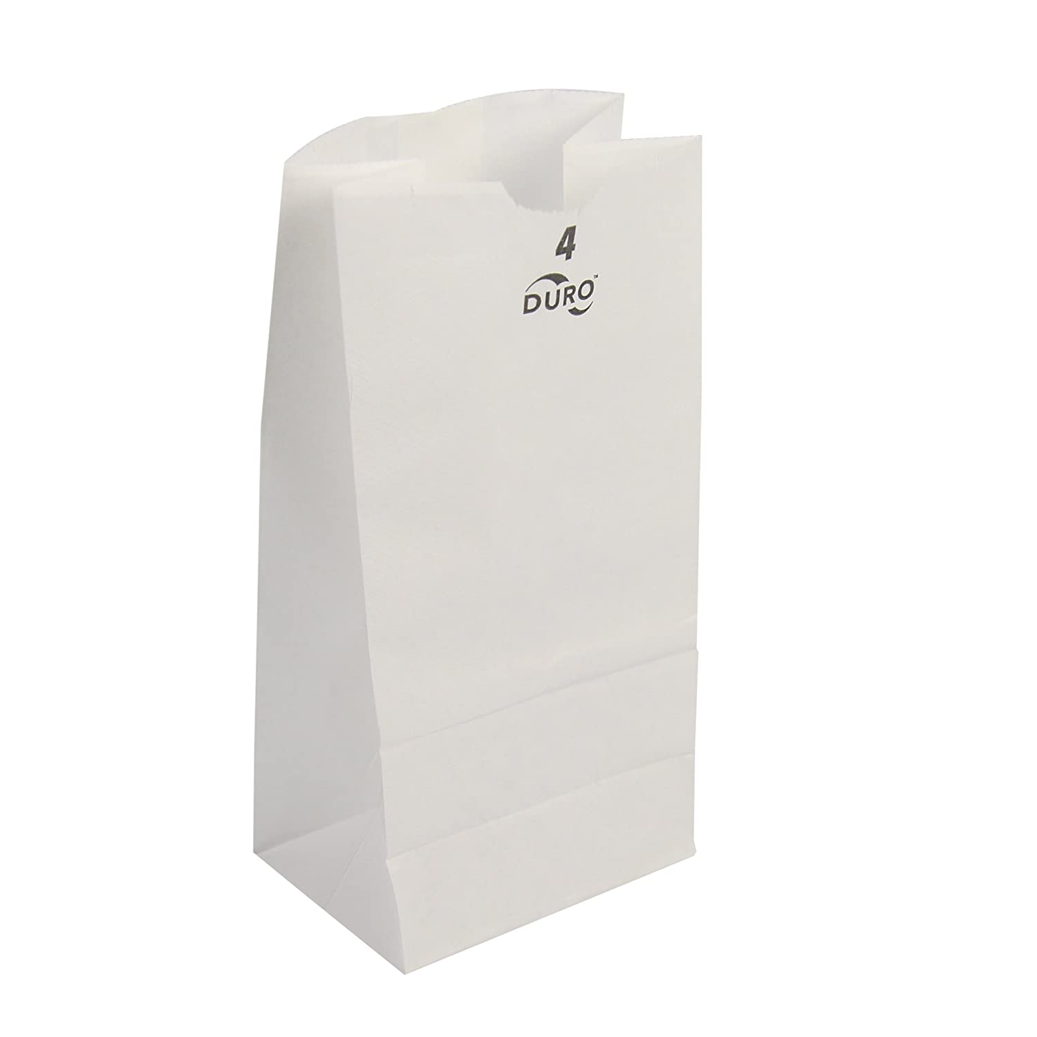  These 5in x 3-1/3in x 9-3/4in size Duro White 30# Recycled Paper Shopping Bags with gusseted flat bottom are durable, biodegradable, reusable and 100% recyclable. 500 per bundle.