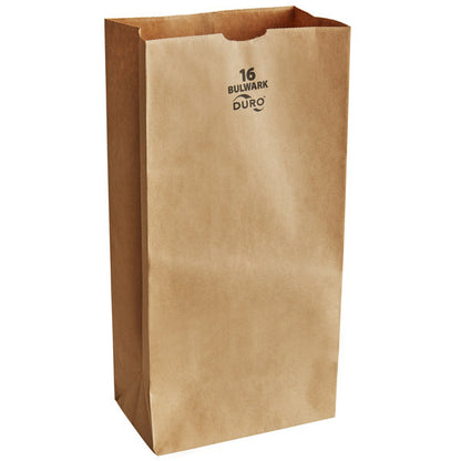 Duro Bag® Kraft 16# 71016 Bulwark Paper Bag, 7.75in x 4.81in x 16.00in (400/bndl)
