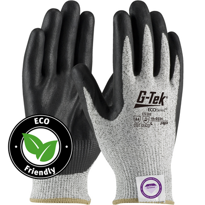 Eco-friendly PIP® G-Tek® 19-D334 ECOSeries™ 3GX® Foam Nitrile Coated A4 Bio-Based Safety Gloves