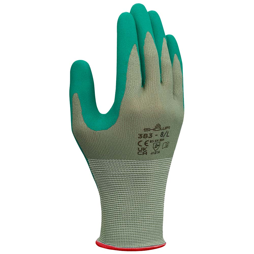 SHOWA® 383 Biodegradable Microporous Nitrile Grip Glove (EBT), Green
