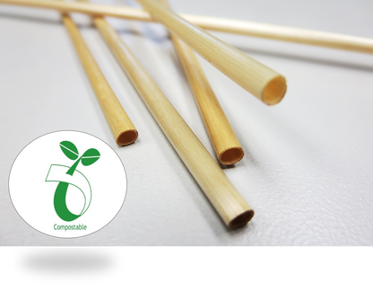 These Real Straw Compostable Wheat Cocktail Straws offer an environmentally-friendly alternative to single-use plastic type straws. Made from 100% natural, gluten-free wheat, they feature a safe, durable, and eco-friendly design. Perfect for restaurants, parties, or other gatherings, this set of 5000 straws is an easy way to reduce negative impact on the environment.