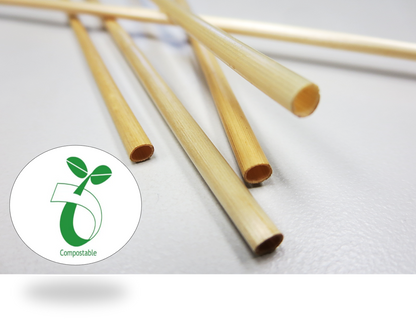 Select an environmentally-friendly alternative to single-use plastic type straws. These Real Straw Starter Pack includes 1000 each all-natural gluten-free wheat cocktail straws and 1000 each wheat stir sticks.