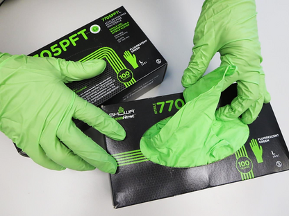 Showa® 7705PFT Accelerator-Free EBT Nitrile Gloves | Biodegradable Showa® 7705PFT Accelerator-Free EBT Nitrile Gloves | Biodegradable