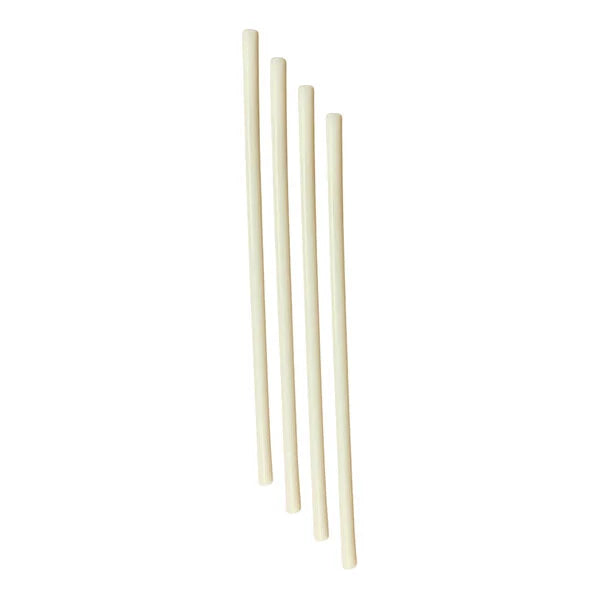 StrawFish® 6237025 Unwrapped Cocktail Stirr Straw, 4.75in x 3mm - Natural 