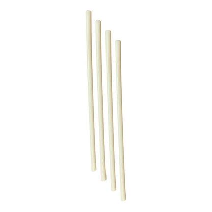 StrawFish® 6237025 Unwrapped Cocktail Stirr Straw, 4.75in x 3mm - Natural 