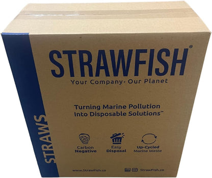 StrawFish plastic free biodegradable dispenser box