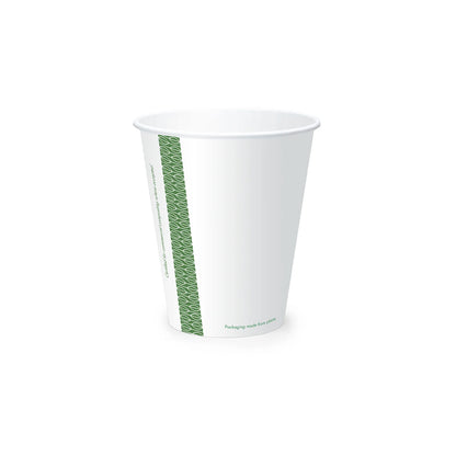 Vegware™ 96-Series compostable 16-oz plant-based paper cold beverage cups are made from sustainable board that is lined on both sides with plant-based PLA -an eco-friendly plastic alternative. Independently certified to break down in 12 weeks.
