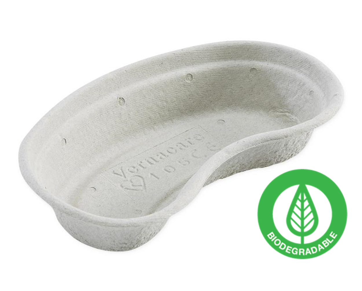 These single-use medical grade fiber kidney bowls are constructed with a biodegradable pulp fiber made from 100% recycled newsprint and ideal for handling 700ml of fluid.