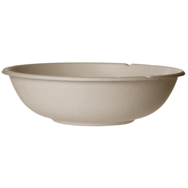 32oz molded fiber coupe bowl. The entree-size coupe for poke, burrito and noodle bowls, in a natural fiber that customers instantly read as eco-friendly.