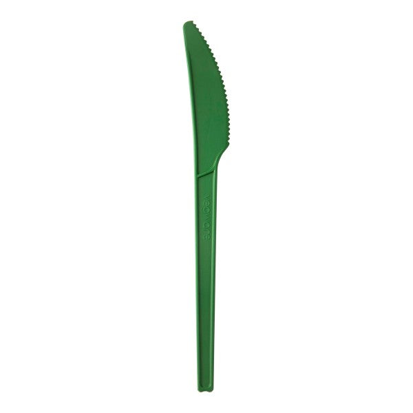 Sturdy 6.5in knife, part of the Veridian range. A sturdy green knife that stands up to hot entrees, completing the Veridian green cutlery set.