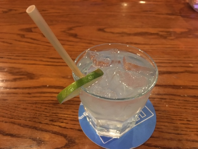 Real Wheat Straw in a cocktail drink