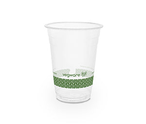 Vegware™ 96-Series compostable 16-oz Cold Beverage Cups are made from PLA -an eco-friendly plastic alternative independently certified to break down in landfill within 12 weeks.